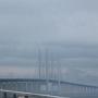 Via de Oresund brug naar Denemarken.